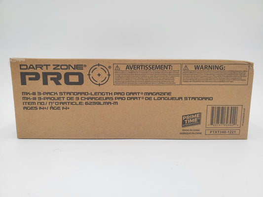 Dart Zone Pro MK-III Standard Length Dart Magazine 3-Pack