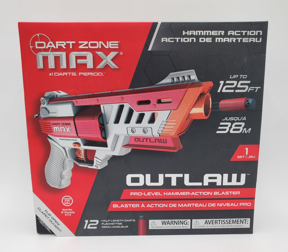 Dart Zone Max Outlaw - Red