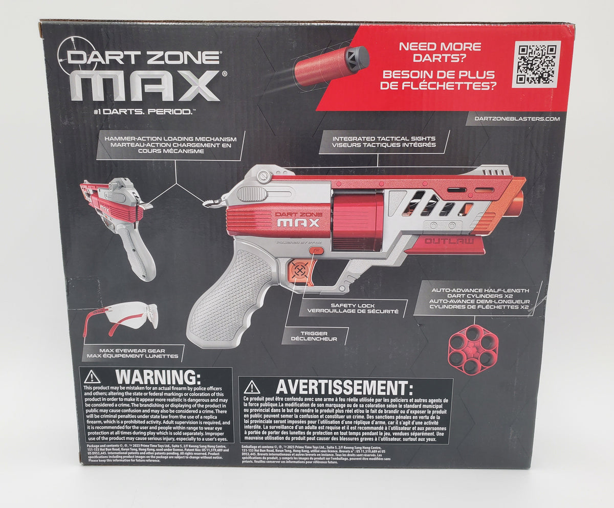 Dart Zone Max Outlaw - Red
