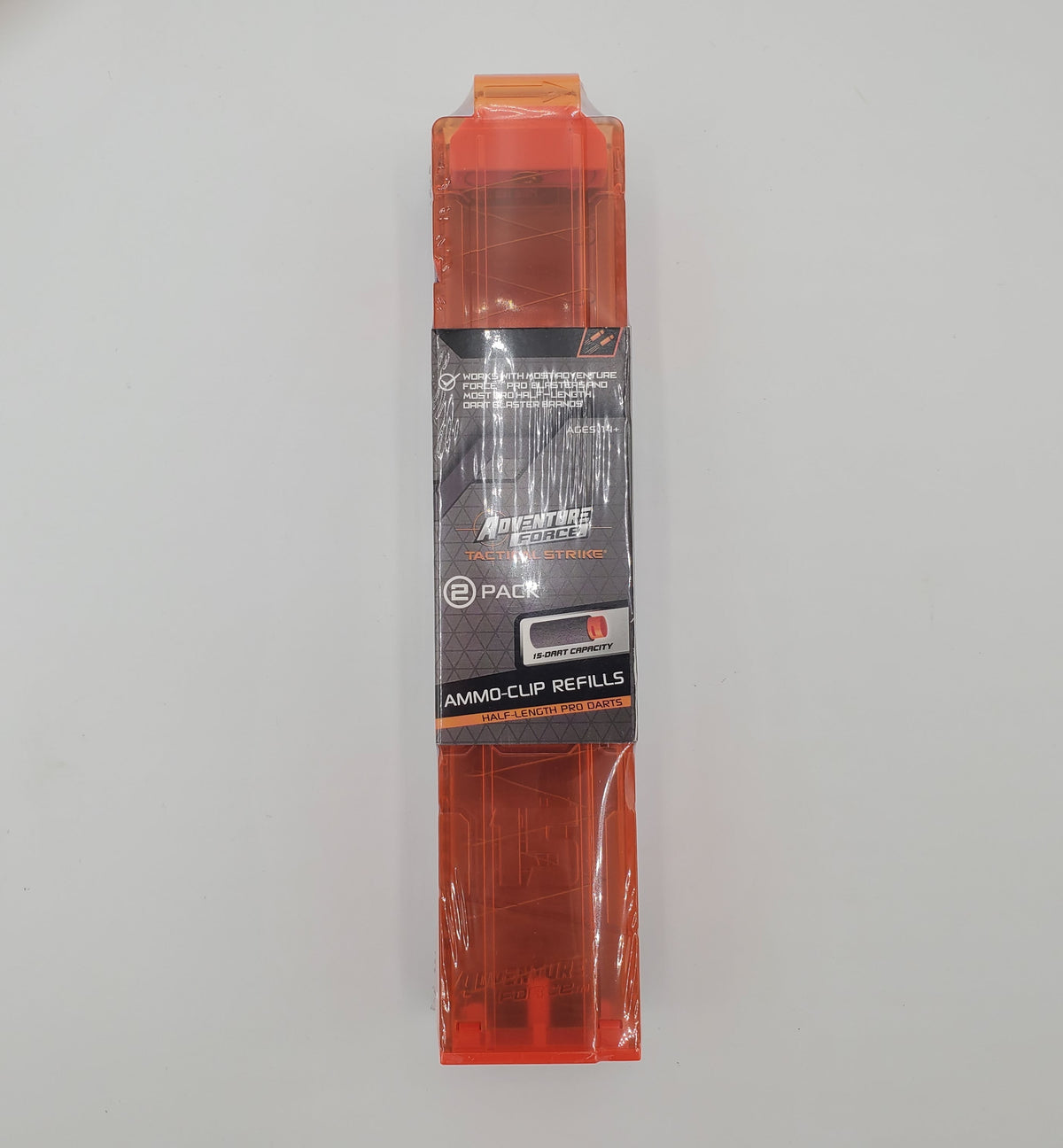 Adventure Force Tactical Strike Half-Length Pro 15-Round Ammo Clips 2-Pack (New)