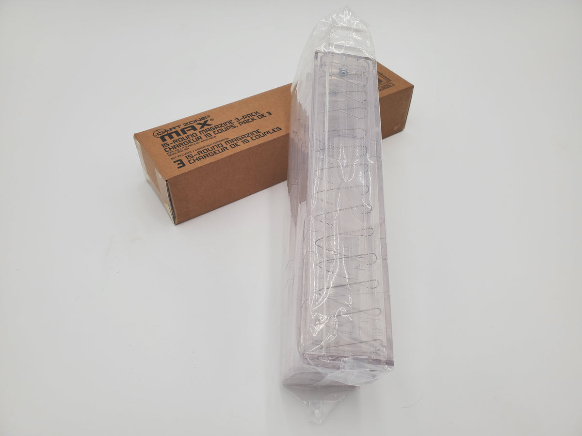 Dart Zone Max 15-Round Half-Length Magazine 3 Pack